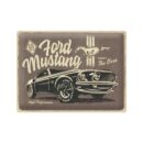 Nostalgic-Art Large Metal Sign Ford Mustang Meet The Boss