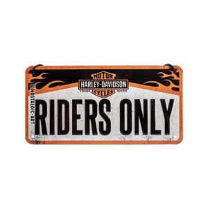 Nostalgic-Art Hanging Metal Sign Harley-Davidson Riders Only