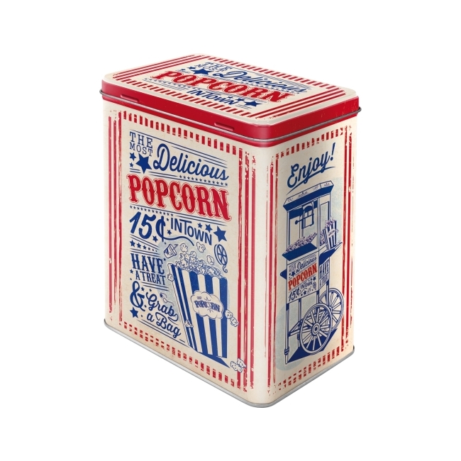 Nostalgic-Art Tin Storage Box Large Popcorn