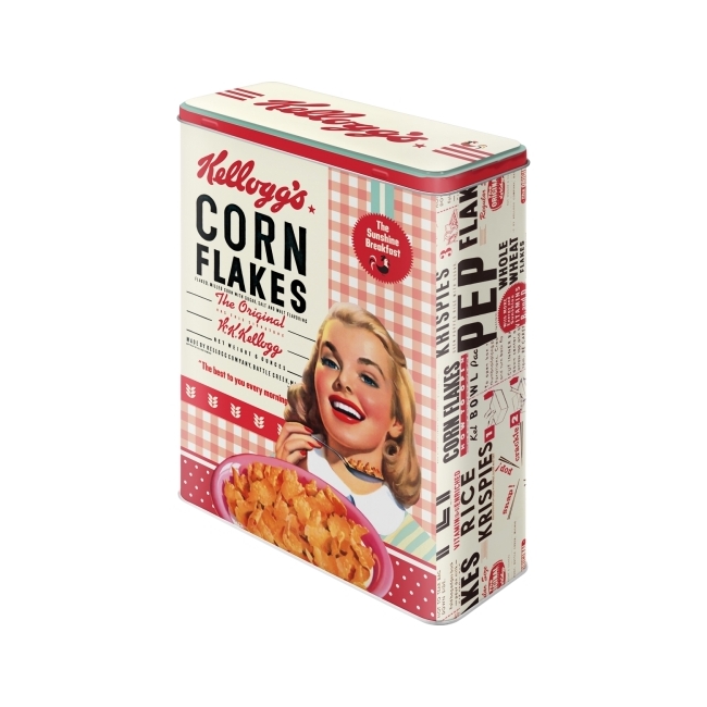 Nostalgic-Art Tin Storage Box XL Kelloggs - Girl Corn Flakes