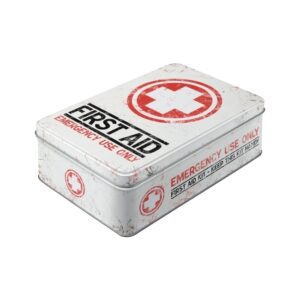 Nostalgic-Art Flat Storage Tin First Aid Kit