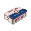 Nostalgic-Art Flat Storage Tin First Aid Emergency Supply