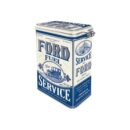 Nostalgic-Art Clip Top Storage Tin Ford Fuel and Service