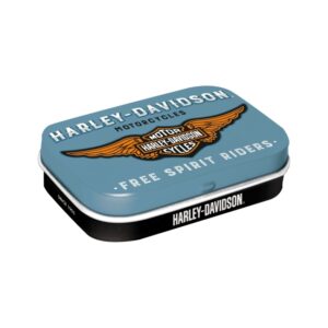 Nostalgic-Art Sugar Free Mints in Tin Harley-Davidson Logo Blue