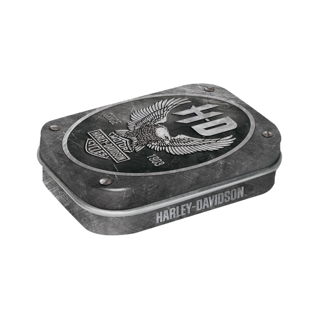 Nostalgic-Art Sugar Free Mints in Tin Harley-Davidson Metal Eagle